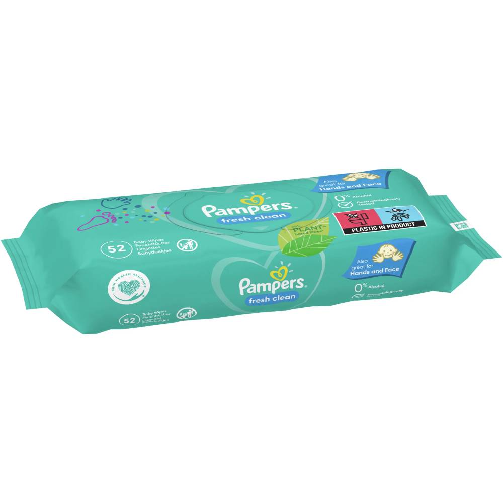 Влажные салфетки Pampers Fresh Clean 52 шт (81752623) Количество в упаковке 52