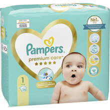 Підгузки Pampers Premium Care Розмір 1 (2-5 кг) 26 шт (8001841104614)