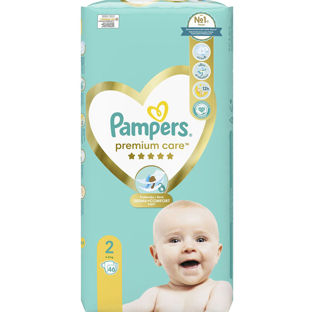 Підгузки Pampers Premium Care 2 4-8кг 46шт (8001841104799) Тип підгузки