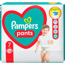 Подгузники-трусики Pampers Pants Размер 7 17+ кг 32 шт (8006540374559)