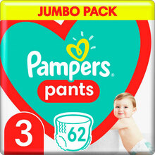 Підгузки - трусики Pampers Pants Розмір 3 (6-11 кг) 62 шт (8006540069233)