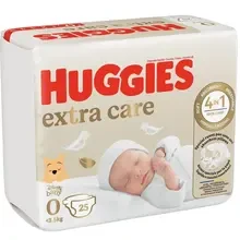 Подгузники HUGGIES Extra Care 0 25шт (5029053548647)