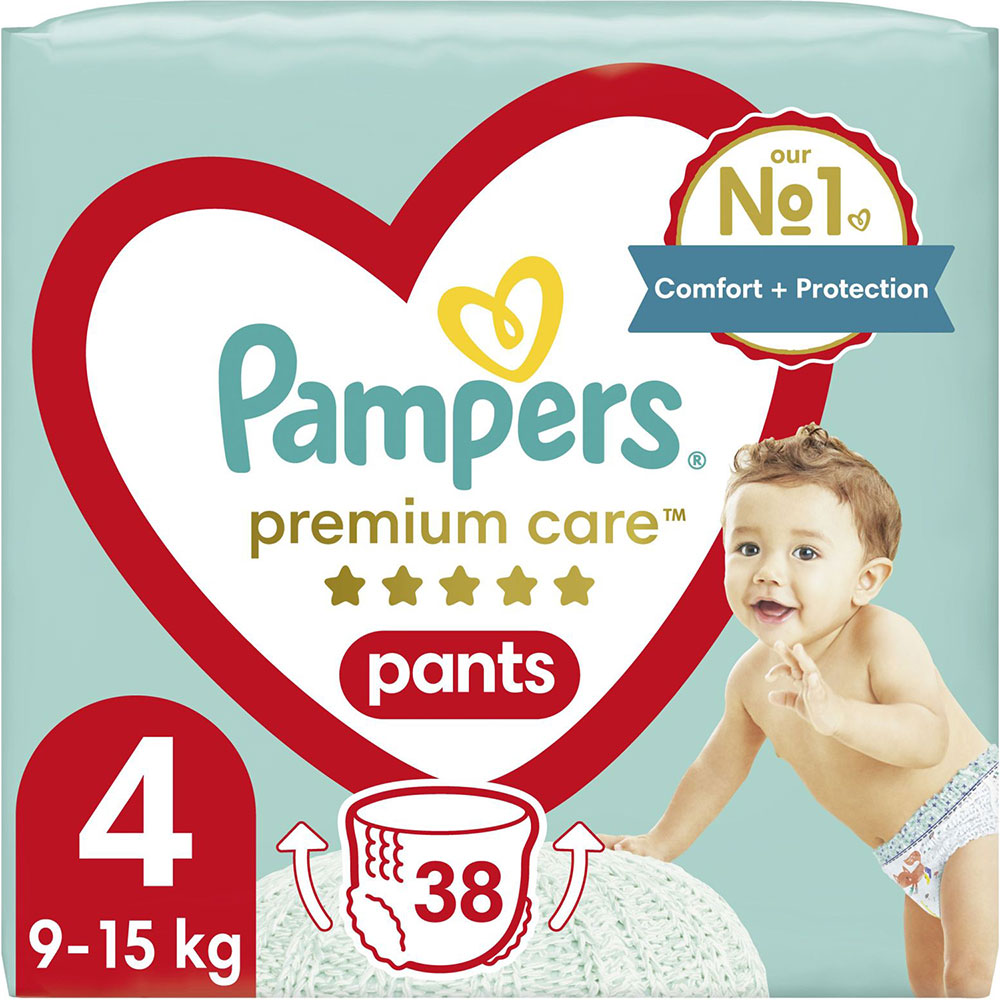 Подгузники PAMPERS Premium Care Pants Maxi 4 9-15кг 38шт (8001090759832)