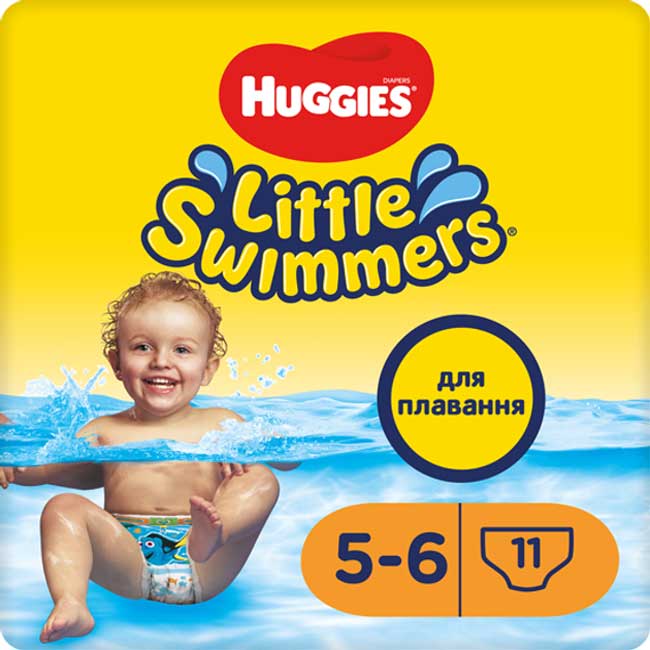 Підгузки-трусики HUGGIES Little Swimmer 5-6 (12-18 кг) 11 шт (5029053538426) Тип підгузки-трусики