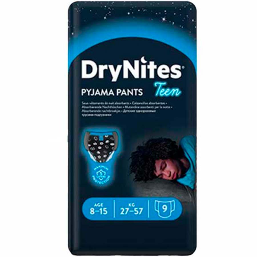 Підгузки-трусики HUGGIES DryNites для хлопчиків 8-15 років 9 шт (5029053527598)