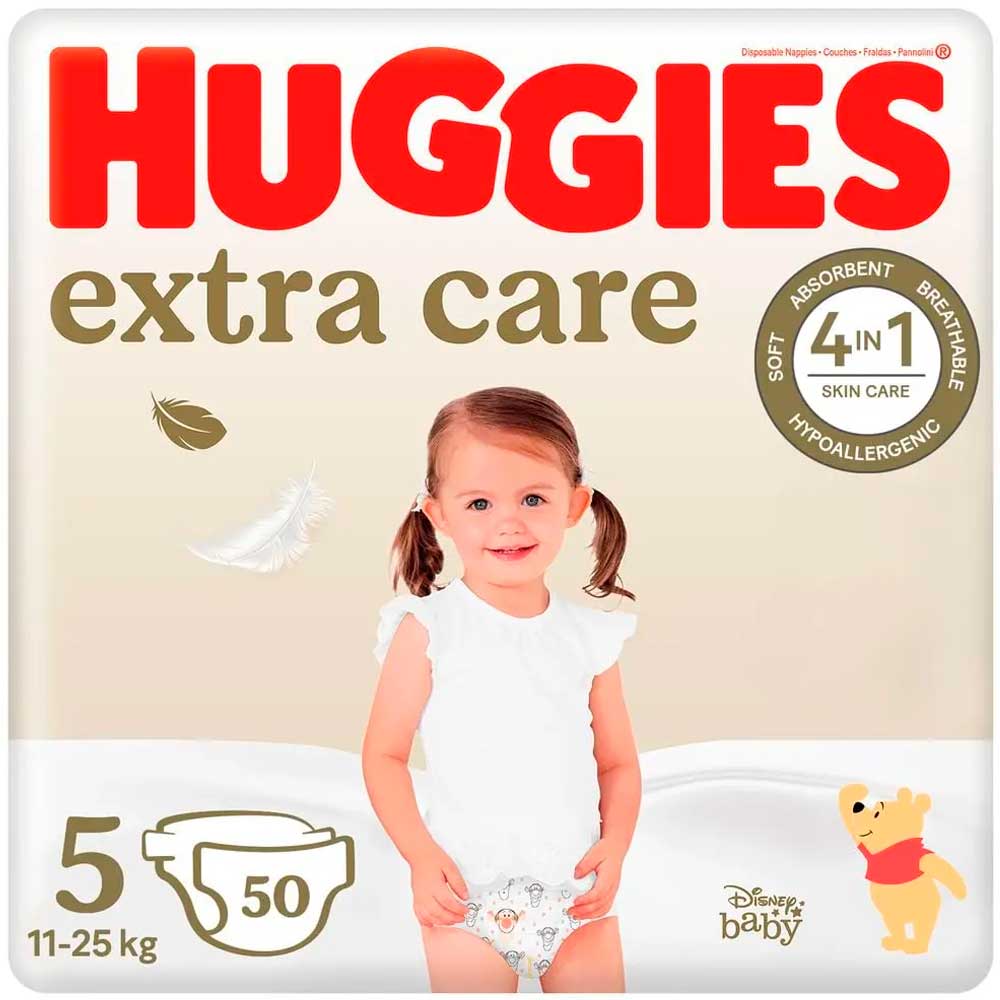 Підгузки HUGGIES Extra Care 5 (11-25 кг) 50 шт (5029053578132) Тип підгузки