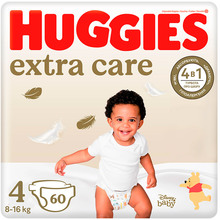 Подгузники Huggies Extra Care 4 (8-16 кг) 60 шт (5029053578118)