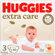 Підгузки Huggies Extra Care Size 3 (6-10 кг) 40 шт (5029053574400)