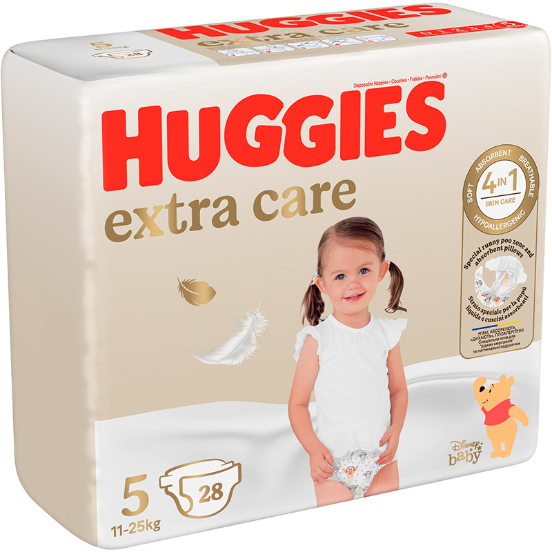 Підгузки Huggies Extra Care Size 5 (11-25 кг) 28 шт (5029053583150) Тип підгузки