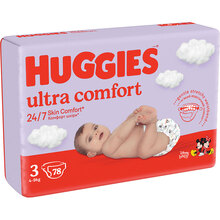 Подгузники Huggies Ultra Comfort 3 4-9 кг Mega 78 шт (5029053548760)