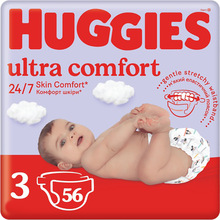 Підгузки HUGGIES Ultra Comfort 3 (5-9 кг) Jumbo 56 шт (5029053567570)