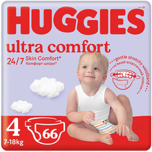 Підгузки HUGGIES Ultra Comfort 4 (7-18 кг) Mega 66 шт (5029053548777)