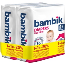 Підгузки BAMBIK Medium 4 MAXI (7-18кг) 36штх2 (43406524)