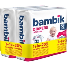 Подгузники BAMBIK Medium 5 JUNIOR (11-25кг) 32штх2 (43406534)