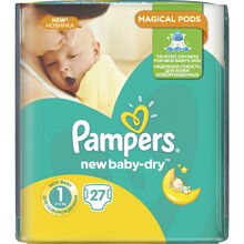 Підгузники Pampers New Baby Newborn 1 2-5 кг 27 шт (4015400264453)