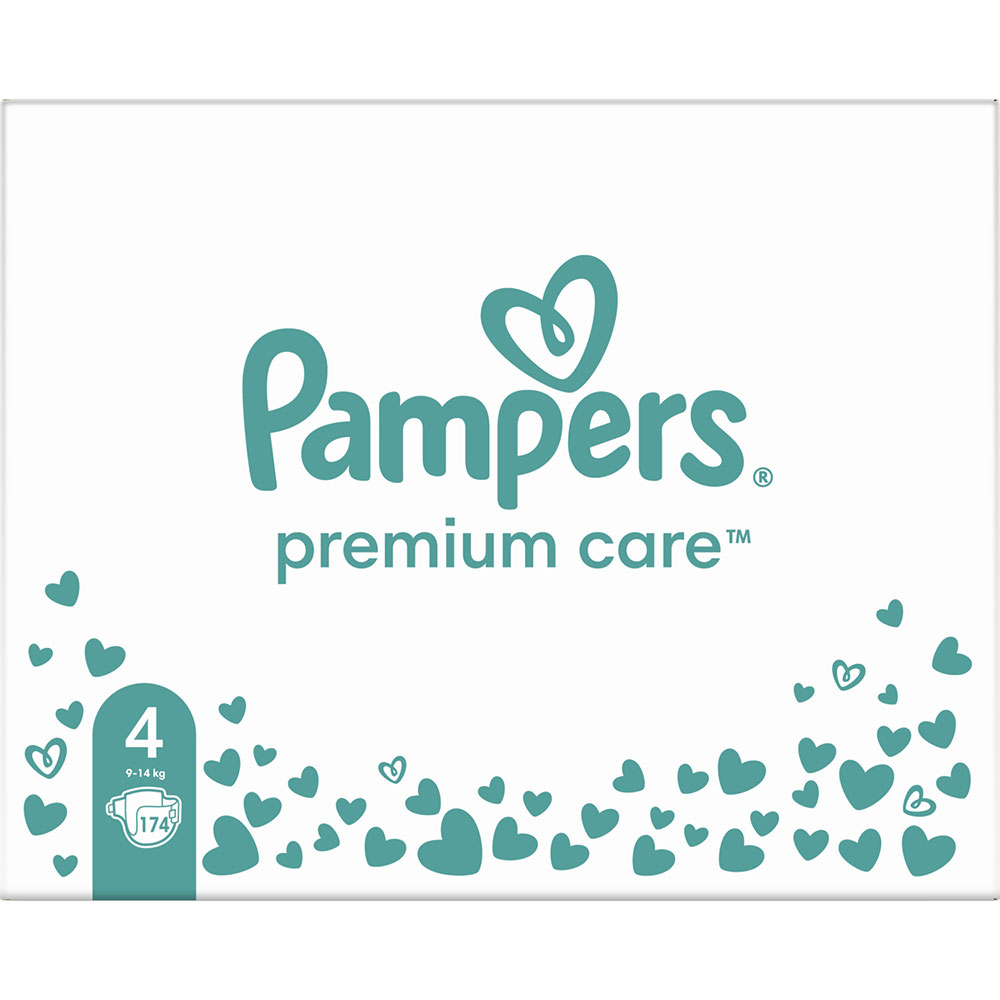 Подгузники Pampers Premium Care Размер 4 (9-14 кг) 174 шт (8006540855935) Тип подгузники