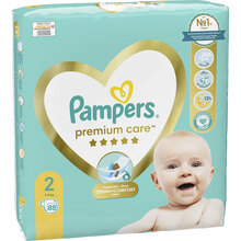 Підгузки Pampers Premium Care Розмір 2 (4-8 кг) 88 шт (8006540857717)