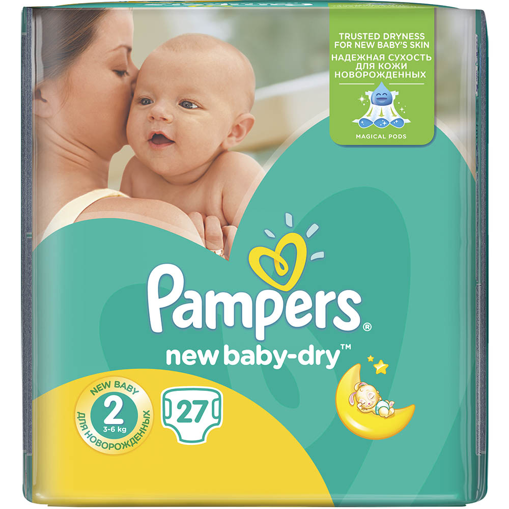 Підгузники PAMPERS NewBaby-Dry Mini 3-6 кг 27шт (4015400537397)