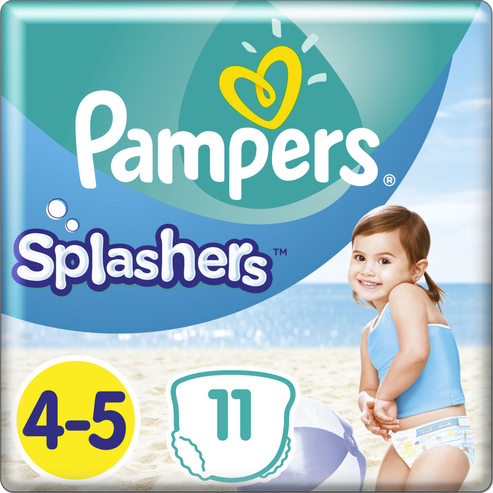 Подгузники Pampers для плавания Splashers Размер 4-5 (9-15 кг) 11 шт (8001090698384)