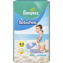 Подгузники Pampers для плавания Splashers Размер 4-5 (9-15 кг) 11 шт (8001090698384)