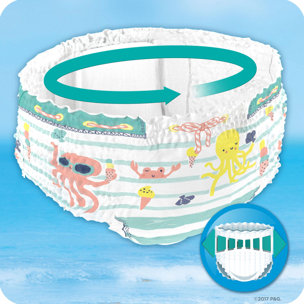 Підгузки Pampers для плавання Splashers Розмір 5-6 (14+ кг) 10 шт (8001090728951) Вид одноразові