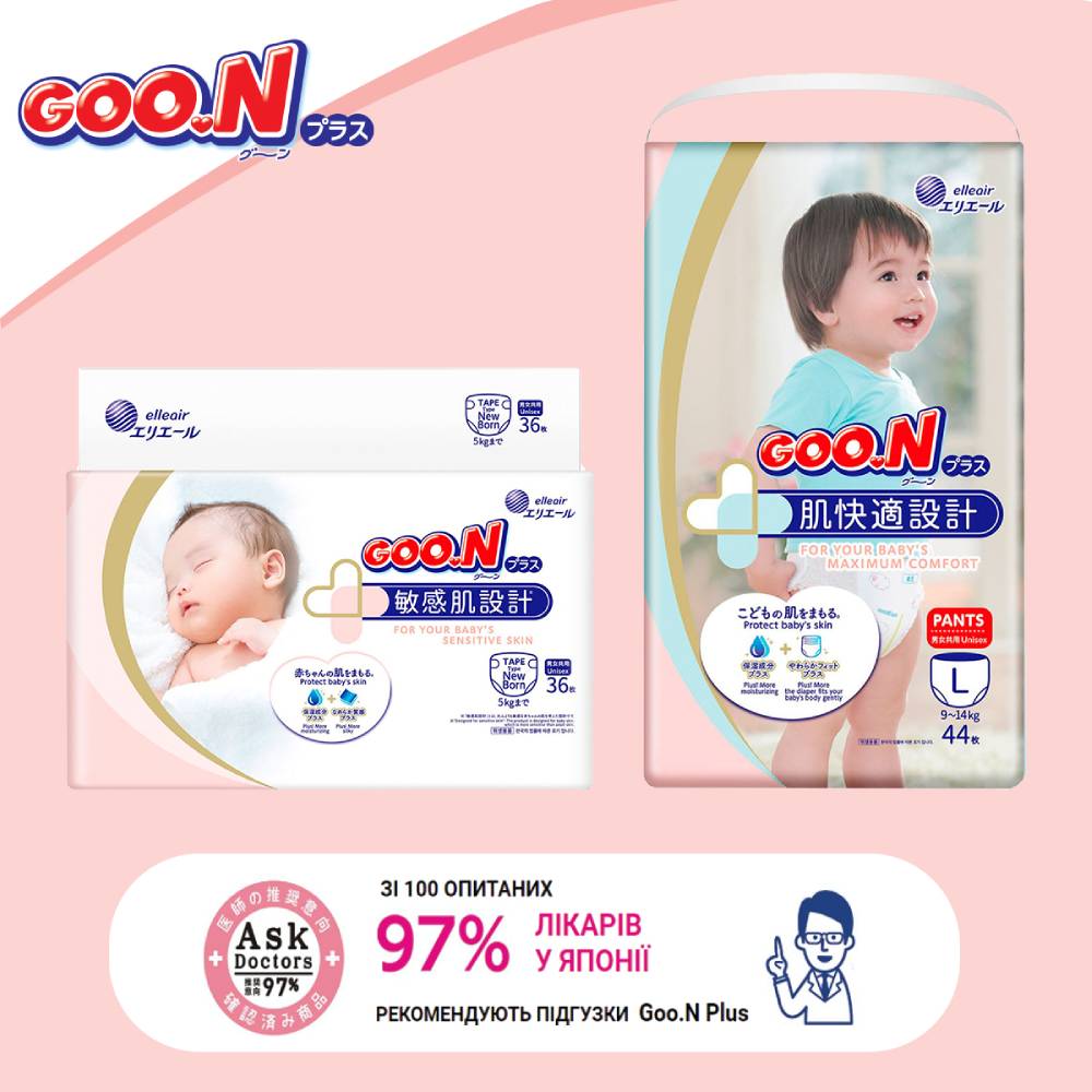 В Україні Підгузки-трусики GOO.N PLUS 6-12 кг 58 шт М (843339)