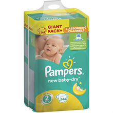 Підгузники PAMPERS New Baby-Dry Mini 2 (3-6 кг) 144 шт (8001090459244)