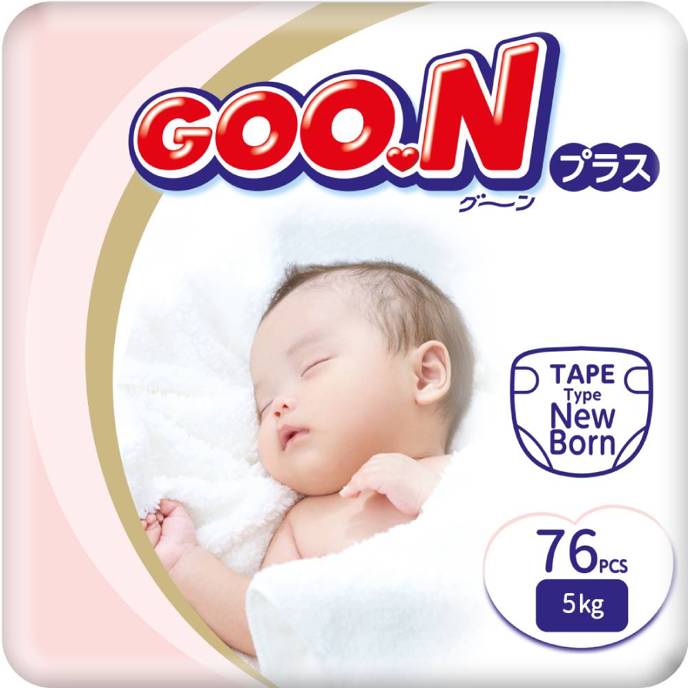 Підгузки GOO.N PLUS до 5 кг 76 шт (21000626)