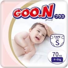 Подгузники GOO.N PLUS 4-8 кг 70 шт (21000627)