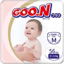 Підгузки GOO.N PLUS 6-11 кг 56 шт (21000628)