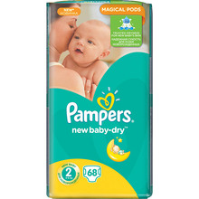 Підгузники PAMPERS NewBaby-Dry Mini 3-6 кг 68шт (4015400735571)