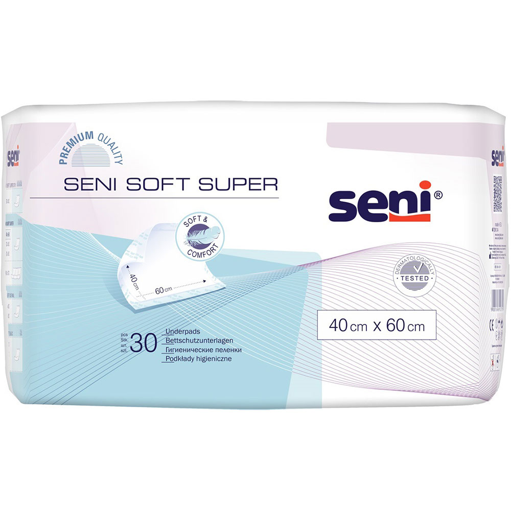 Пелюшки гігієнічні Seni Soft Super 40х60 см 30 шт (SE-091-SU30-001)