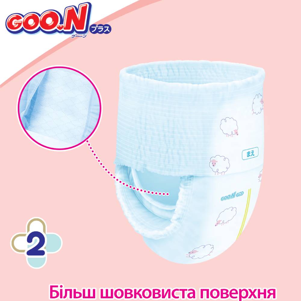 Подгузники-трусики GOO.N PLUS 12-20 кг 38 шт. (21000633) Для универсально