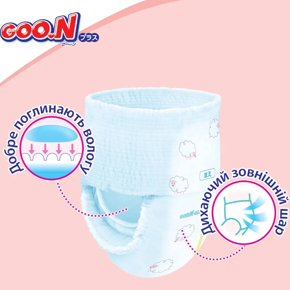 Фото Подгузники-трусики GOO.N PLUS 12-20 кг 38 шт. (21000633)