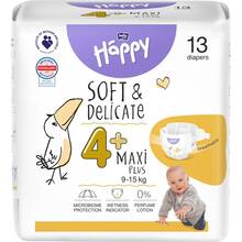 Подгузники HAPPY HAPPY BABY Maxi Plus 9-15 кг 13 шт (BB-054-LX13-W01)