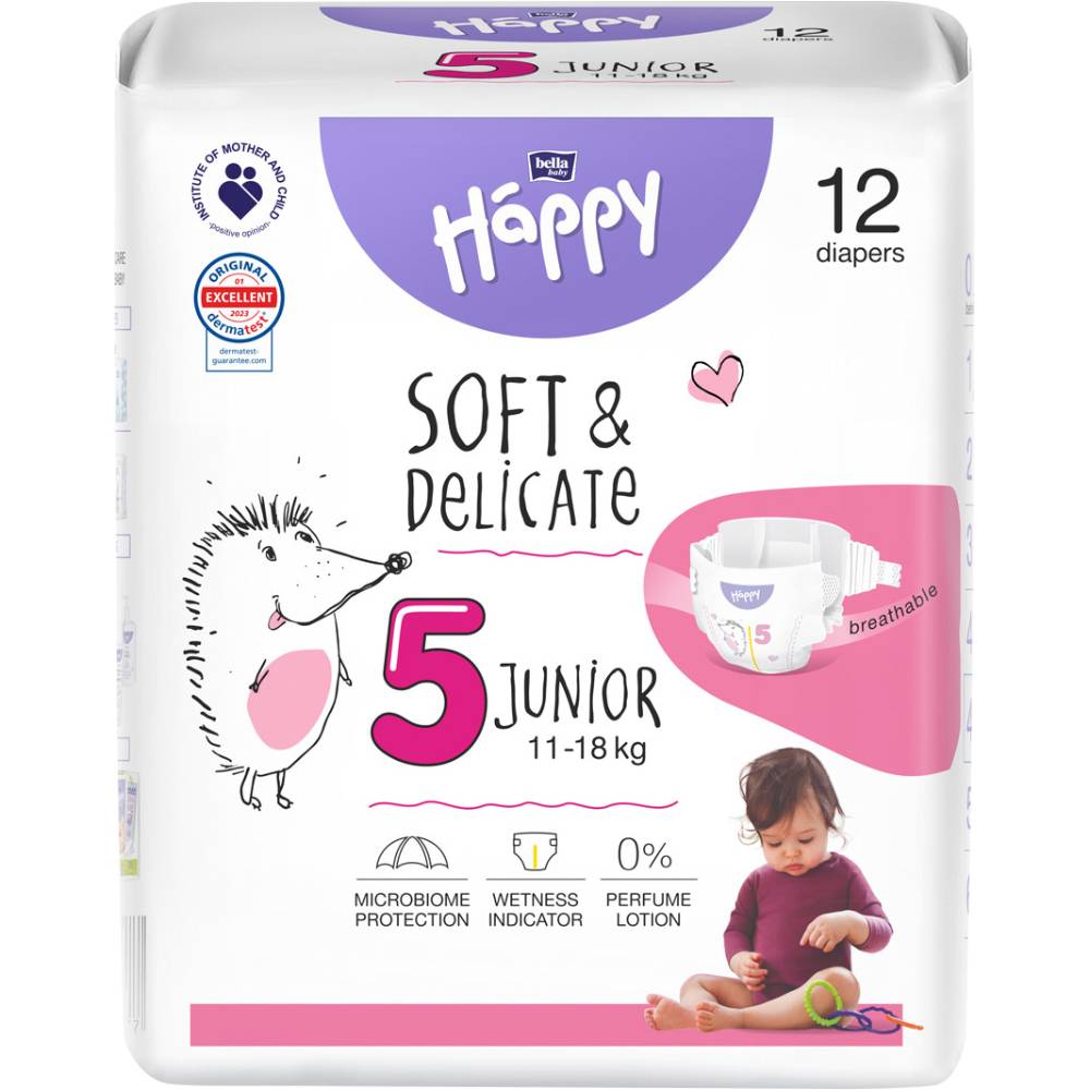 Підгузки HAPPY HAPPY BABY Junior 11-18 кг 12 шт (BB-054-JU12-W01)