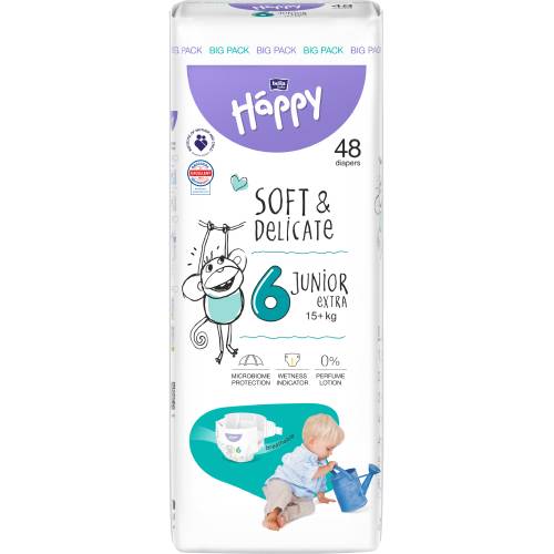 Підгузки HAPPY HAPPY BABY Junior Extra 15+ 48 шт (BB-054-JX48-W01)