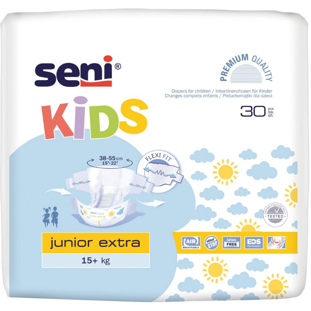 Підгузки Seni Kids Junior Extra 15 кг 30 шт (SE-094-JX30-G01)