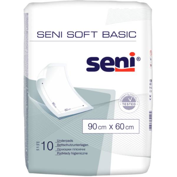 Пелюшки гігієнічні Seni SOFT Basic 90х60 см 10 шт (SE-091-B010-003)