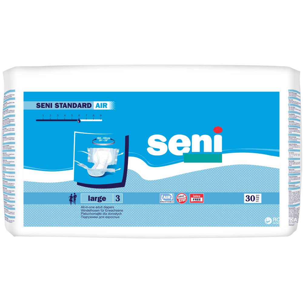 Підгузки для дорослих Seni STANDARD AIR Large 30 шт (SE-094-LA30-SA1)