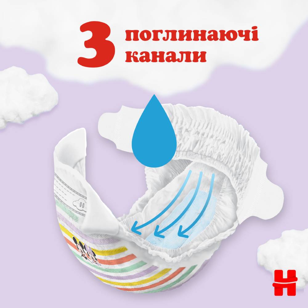 Підгузки HUGGIES Ultra Comfort 4 (7-18 кг) Jumbo 50 шт (5029053567587) Кількість в упаковці 50