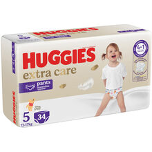 Подгузники-трусики HUGGIES Extra Care Pants 5 12-17кг Mega 34 шт. (5029053549354)