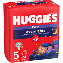 Підгузки-трусики HUGGIES Pant Overnight 5 12-17 кг 24 шт. (5029053581095)