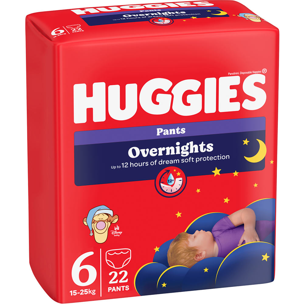 Подгузники-трусики HUGGIES Pant Overnight 6 15-25 кг 22 шт. (5029053581101) Тип подгузники-трусики