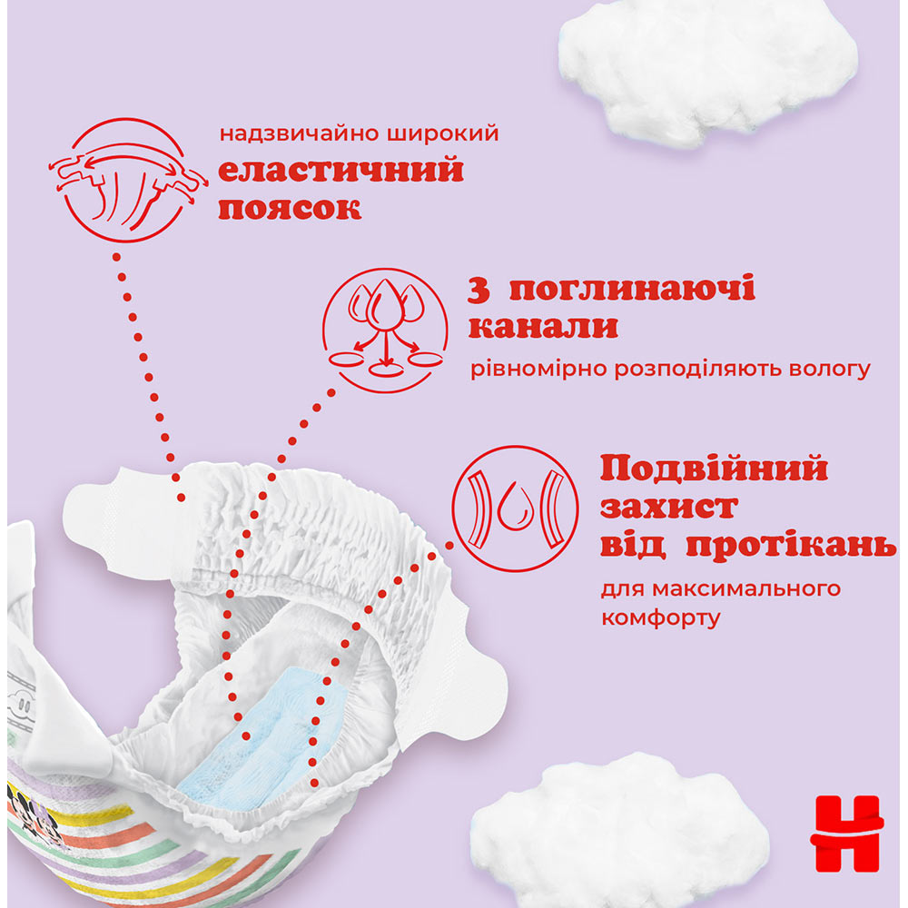 Заказать Подгузники HUGGIES Ultra Comfort 3 4-9 кг M-pack 156 шт (5029053590516)