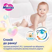 Подгузники-трусики MERRIES S 4-8 кг 62 шт SJ (4901301425867)