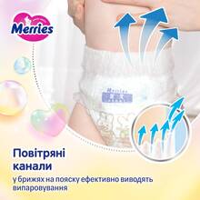 Подгузники-трусики MERRIES S 4-8 кг 62 шт SJ (4901301425867)