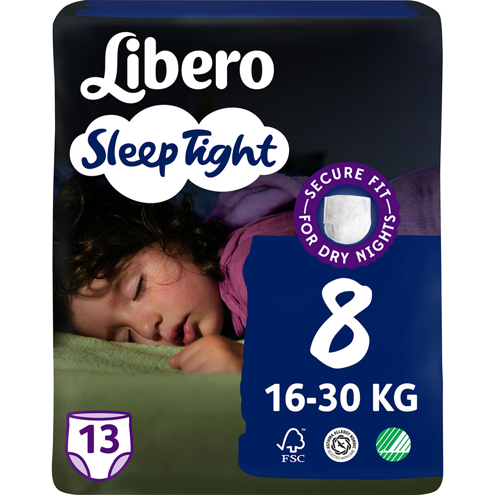 Підгузки Libero Sleep Tight 8 (16-30 кг) 13 шт (7322541193854)