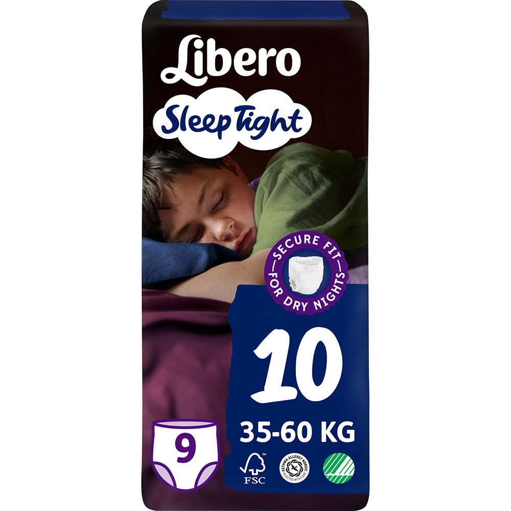 Підгузки Libero Sleep Tight 10 (35-60 кг) 9 шт (7322541180816) Підгузки Libero Sleep Tight 10 (35-60 кг) 9 шт (7322541180816)