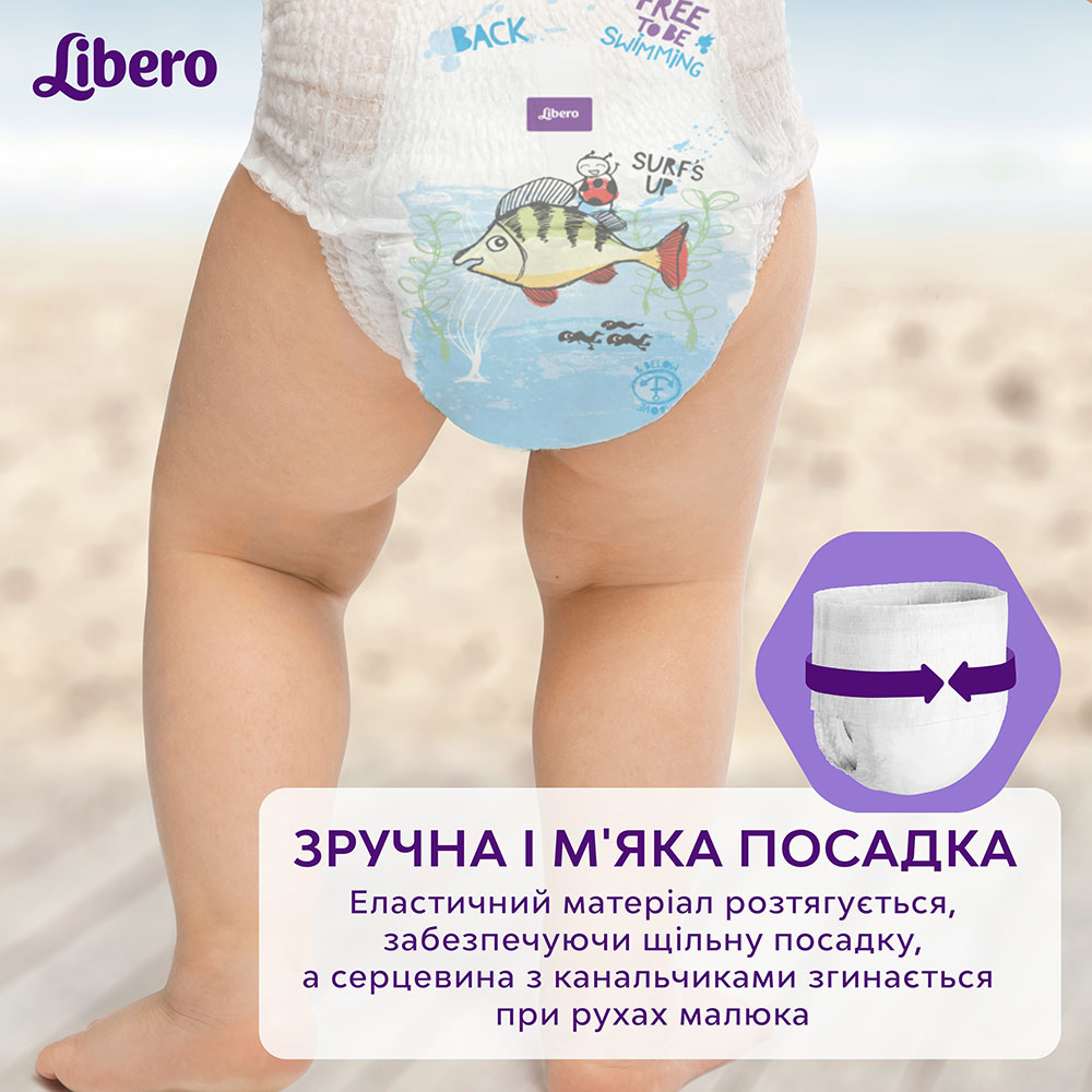 Підгузки Libero Swimpants Small 7-12 кг 12 шт (7322541981659) Кількість в упаковці 12